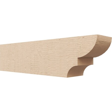 Ekena Millwork 6in. W x 8in. H x 32in. L Ridgewood Woodgrain TimberThane Rafter Tail, Primed Tan RFTUR06X08X32RIDRCPR